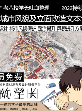 全新城市风貌及立面改造文本合集  城市风貌保护 整治提升规划