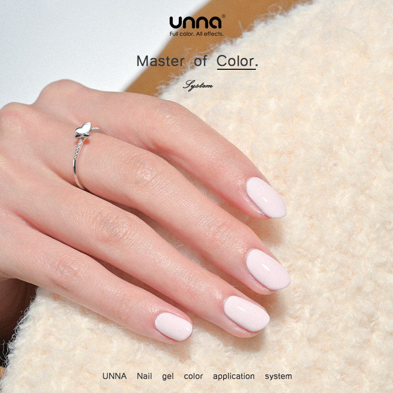 unna(美妆)纯欲皮粉职业白领女性必备色2024新款甲油胶热门