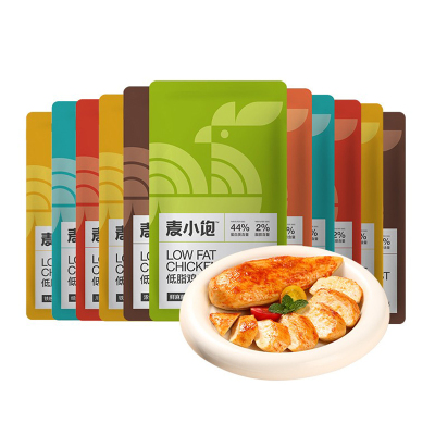 麦小饱低脂鸡胸肉健身代餐开袋即食减零食肥藤椒口味100g*6袋