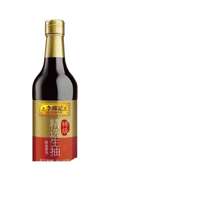 李锦记精选生抽500ml特级酱油酿造炒菜凉拌家用调料黄豆一级醇酿