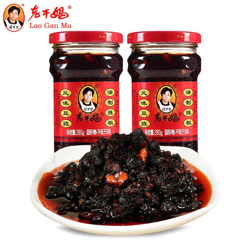 老干妈风味豆豉油泼辣子鸡油辣椒贵州水豆豉香辣菜下饭拌面辣椒酱