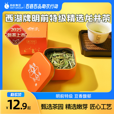 西湖牌明前特级龙井茶8g品鉴装绿茶春茶