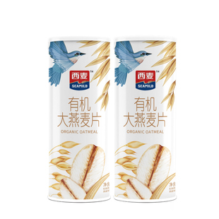 农场砍价 西麦 0添加蔗糖 2罐有机大燕麦片 350g