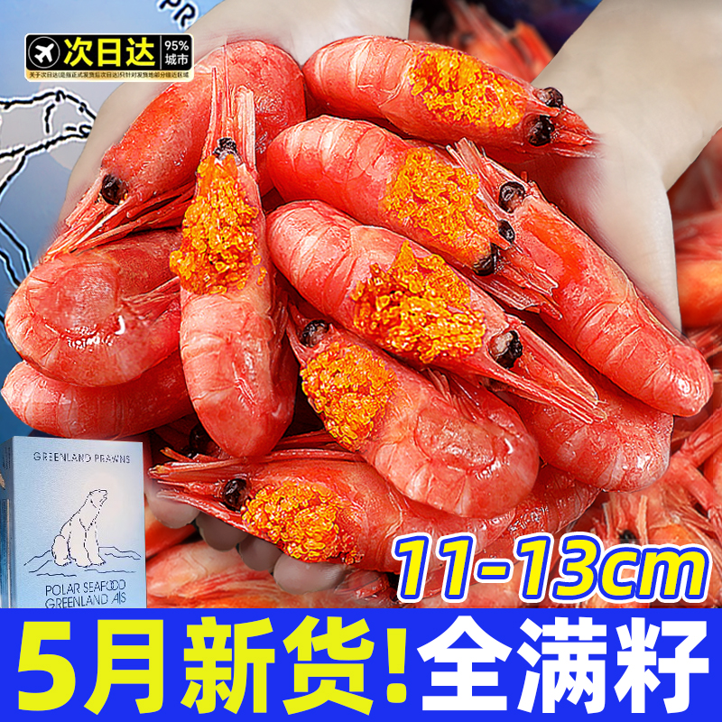 头籽北极虾新货3斤装！