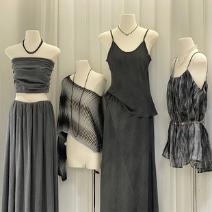 服装店挂件手平胸扁身模特道具女装半身人台橱窗人偶全身展示架