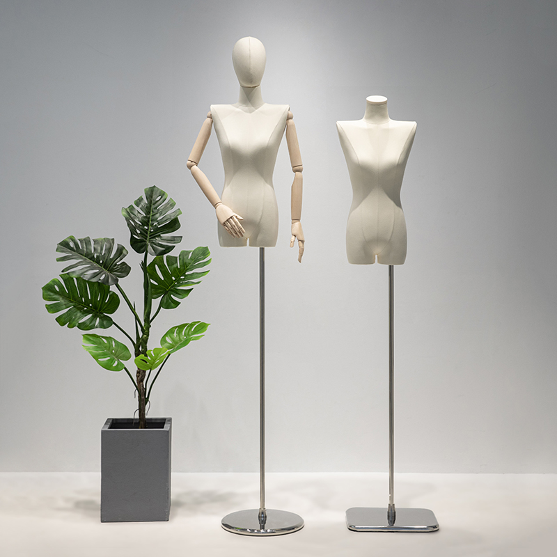 璃阁 平肩模特道具女装模特架子服装店人偶韩国直角肩小胸展示架