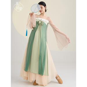 善然堂齐胸儒裙古典舞蹈服女飘逸纱衣跳舞练功服国风中国舞演出服