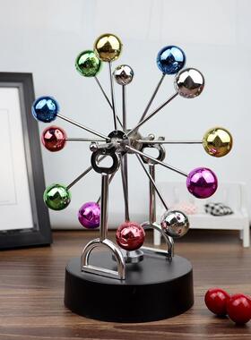 彩球摩天轮永动仪 永恒天体模型无极摇摆器 创意家居办公装饰摆件