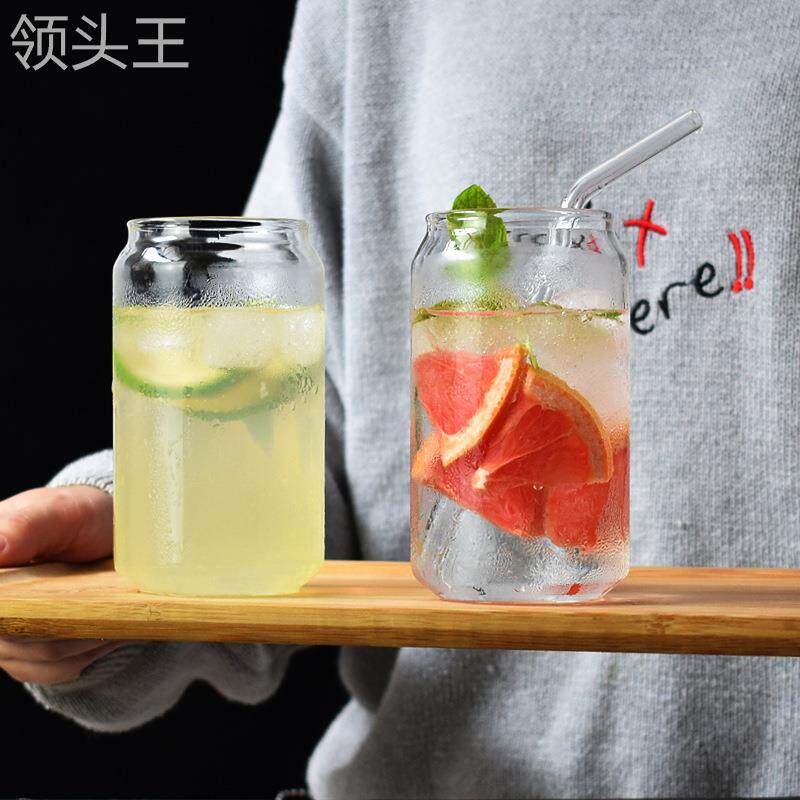 创意可乐罐玻璃杯 冰冻汽水杯 牛奶果茶杯 果汁啤酒杯 制