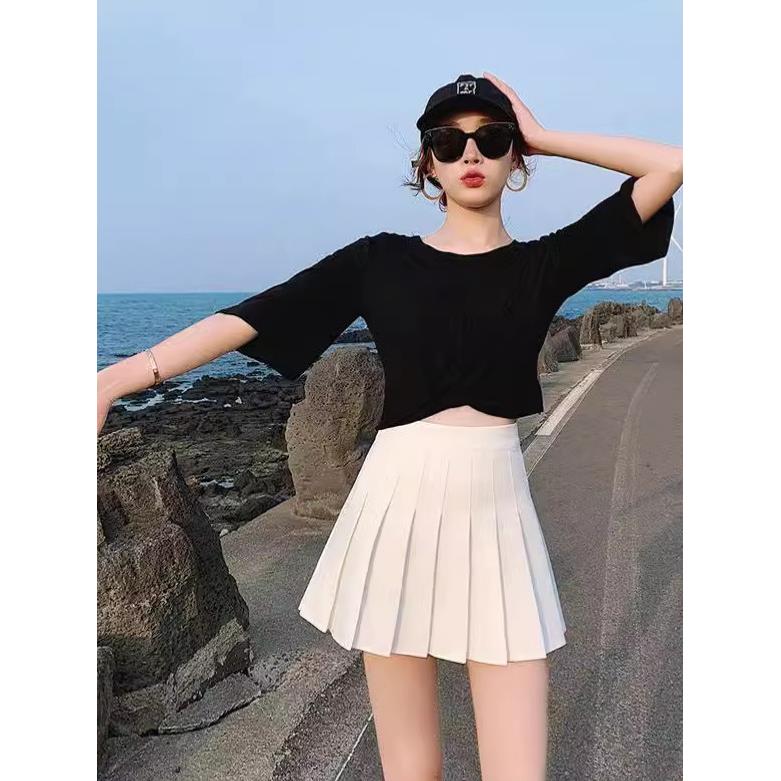 春款女式半截裙短款高腰百褶裙时尚百折裙短裙定制