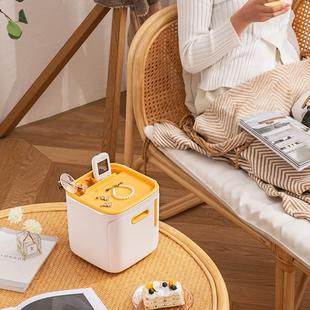 垃圾桶家用卧室北欧ins风简约现代大容量办公室商用客厅轻奢挂壁