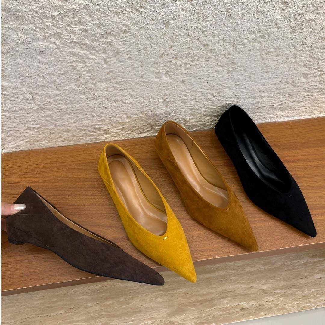 尖头韩系极简风复古小单鞋～浅口通勤百搭低跟女鞋定制,女鞋,浅口单鞋,淘宝优惠券,粉丝福利购,淘宝优惠卷