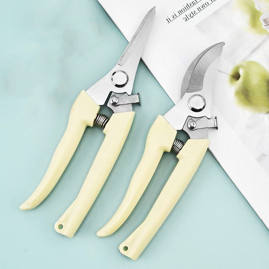 不锈钢修枝采果疏果摘果剪园林工具花椒盆栽树枝剪刀修花剪花