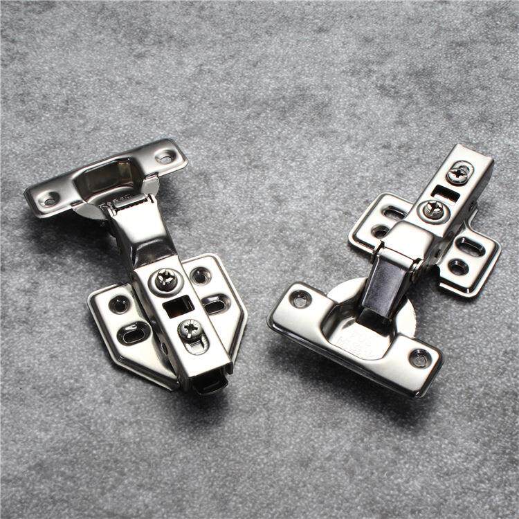 304不锈钢液压缓冲阻尼铰链衣柜橱柜门铁冷轧钢飞机合页烟斗铰链
