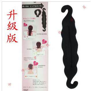 新款丸子头盘发器韩版头饰发饰海绵盘发工具升级版双沟海绵棒