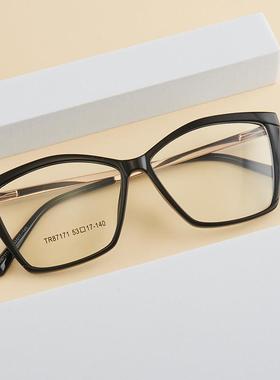 87171新款欧美眼镜框眼镜时尚眼镜架猫眼眼镜近视平光镜定制