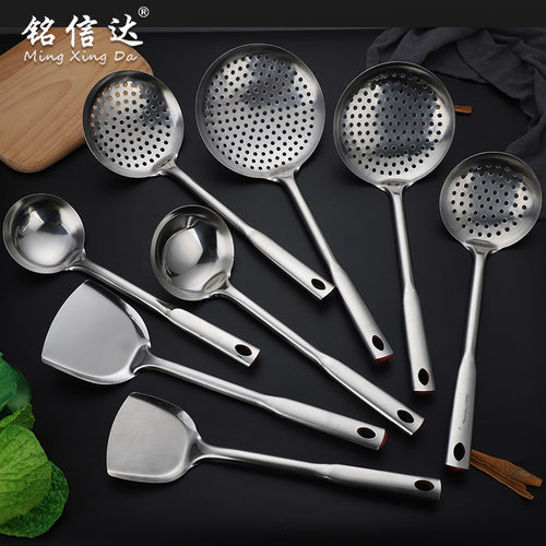 不锈钢锅铲厨具套组家用厨房炒菜铲子烹饪锅铲汤勺大漏勺厨房用具