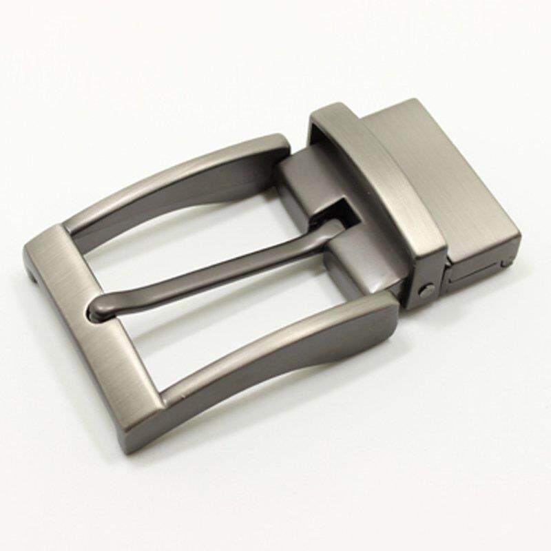 男士皮带扣头皮带配件腰带扣头针扣锌合金宽3.45cm灰色可旋转扣头