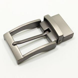 男士皮带扣头皮带配件腰带扣头针扣锌合金宽3.45cm灰色可旋转扣头