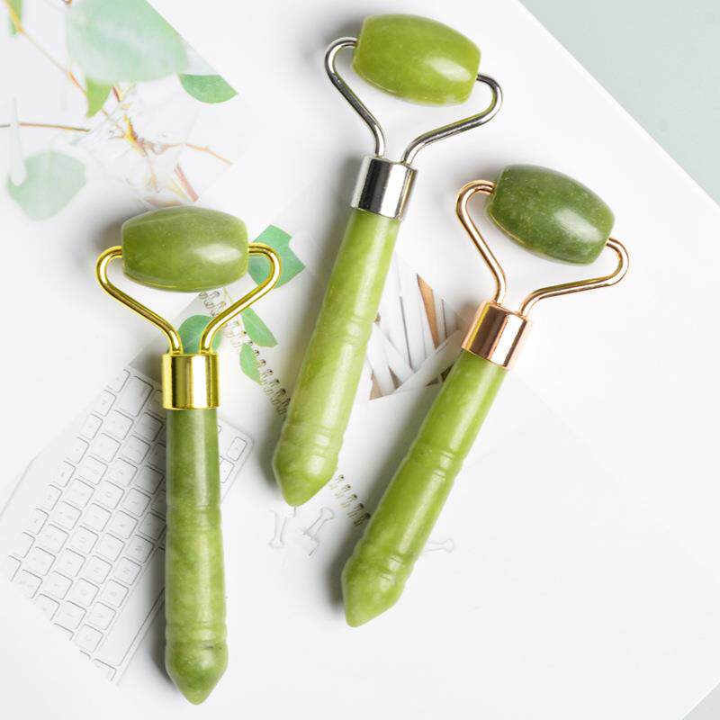 手持式护理按摩器单头岫岩玉按摩棒弹润舒适贴肤玉石滚轮定制