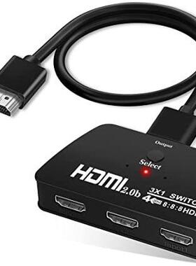 HDMI Switch 3x1  hdmi切换器 hdmi3进一出切换器4k 60hz HDCP2.2