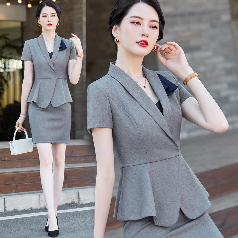职业装女装套装2026新款时尚夏季短袖西装面试工作服正装制服工装