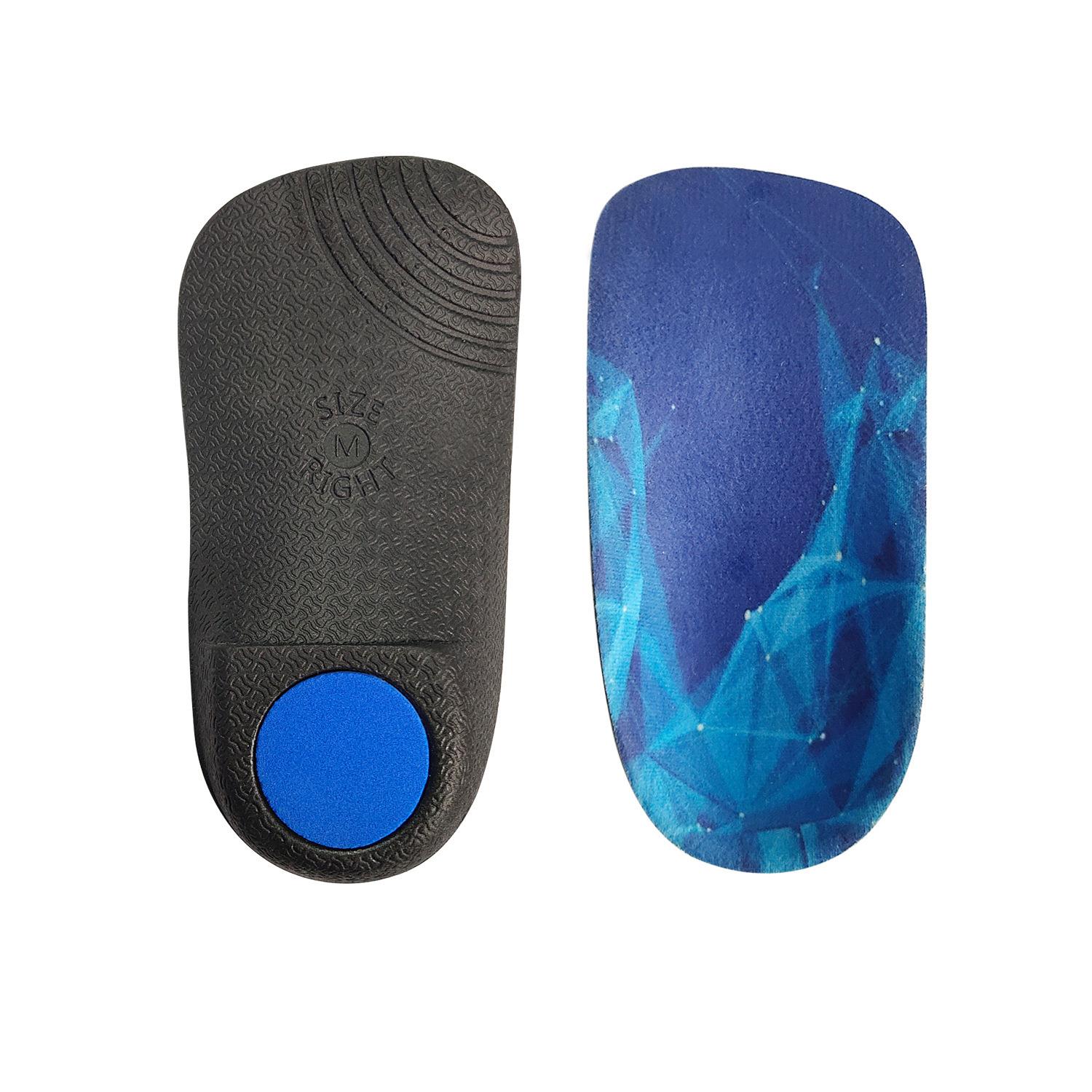 足弓鞋垫红色足弓半垫扁平足鞋垫男女隐形防滑加厚足弓半垫定制