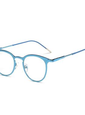 2025新款青少年平光镜光学眼镜架新颜色金属男女同款眼镜080定制