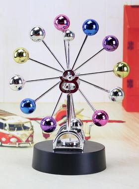 彩球摩天轮永动仪天体模型无摇摆器创意家居装饰摆件定制