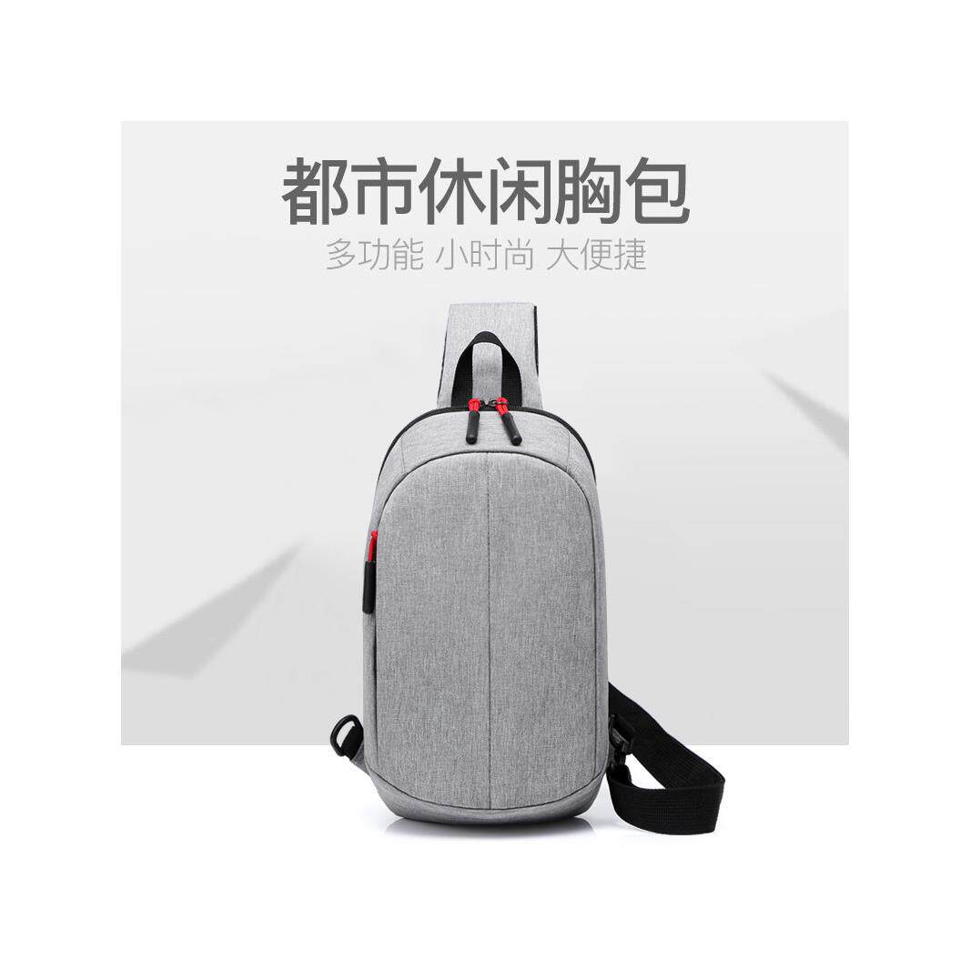 胸包男时尚斜拉链男士斜挎包后背包休闲户外运动腰包多用胸包定制