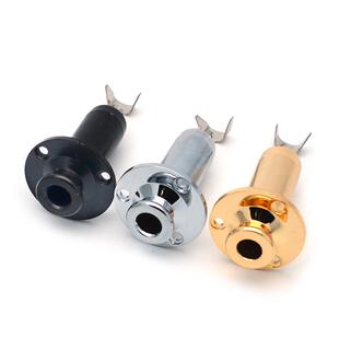 背带扣式电箱琴尾钉插口民谣木吉他插孔座管插输出接口连接孔配件