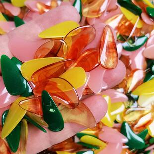 古筝指甲半月水滴型遥指神器专业演奏型成人儿童古筝义甲定制