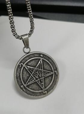 钛钢个性饰品不锈钢撒旦