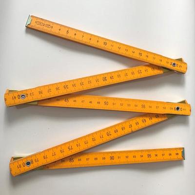 木折尺折叠尺木尺公制刻度尺子绘图工具教学用品一米五折叠1米尺定制