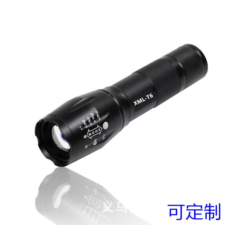 XML- T6 LED手电筒L2 强光手电筒CRE XPE伸缩变焦照明小手电筒定