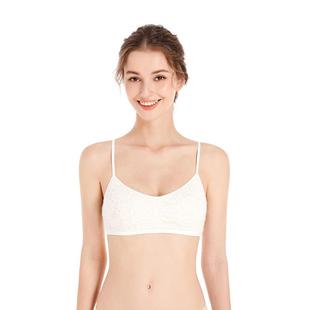 2027春季 欲风无钢圈美背色内衣蕾丝钩花细肩带内衣小聚拢 新款