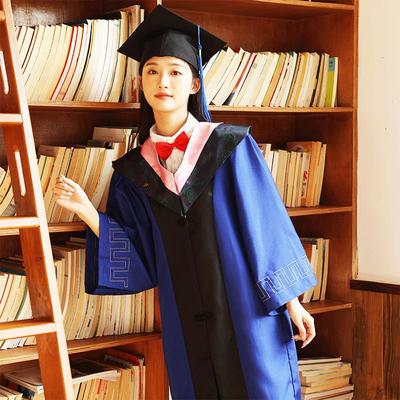 学士服硕士学位服博士导师毕业礼服袍男女大学生通用医科工科文科