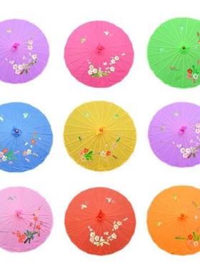 简单手绘工艺伞防雨遮阳古风道具伞手工绘制装饰伞定制