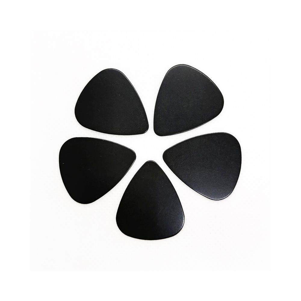 民谣木吉他心形拨片 黑色PVC 吉他弹片0.71 可印字吉他拨片 配件