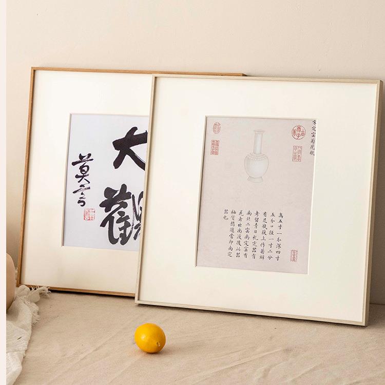 简约正方形铝合金相框字画装裱国画书法38画框挂墙33照片墙装饰定图片
