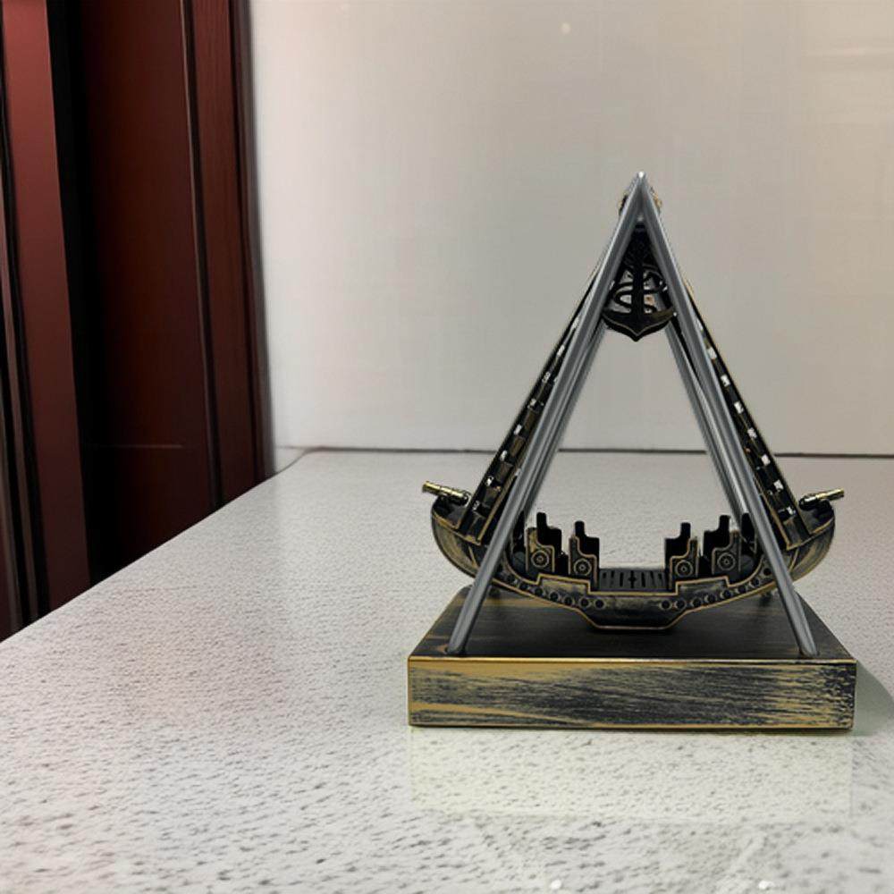 海盗船永动仪 天体摇摆器创意混沌家装客厅办公桌摆件新年礼物定