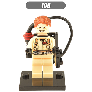 抓鬼敢死队科幻恐怖系列适配乐高积木人仔拼装儿童玩具XH108-111