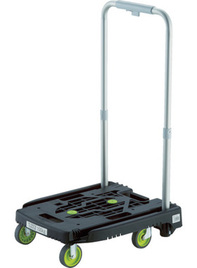 日本中山TRUSCO 树脂推车  黑色 818-7001 WP-2G-BK