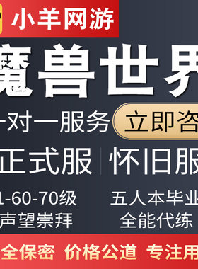 魔兽世界代练怀旧服站桩升级评级地下堡荣誉等级征服wow幻化低保