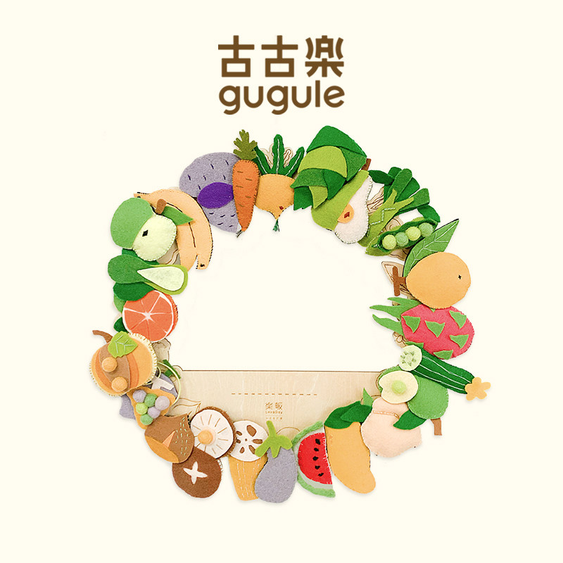 古古楽gugu 原创中国风传统24节气手工蔬果物候发夹全套礼盒乐畈