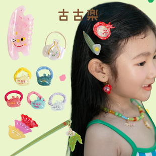 古古楽gugu醋酸发夹吉祥喜庆宝宝可爱幸运边夹成人礼物