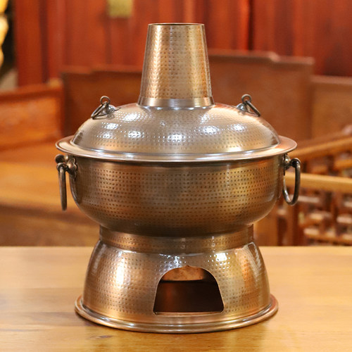 熙亮老云南老北京纯铜老火锅特厚