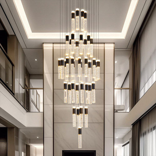 楼梯灯别墅复式楼楼梯长吊灯