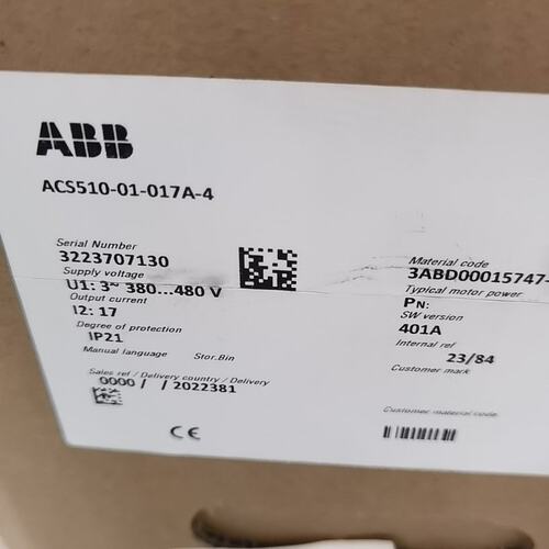 议价B变频器ACS510-01-017A-4ACS5100117A4ACS51001017A4