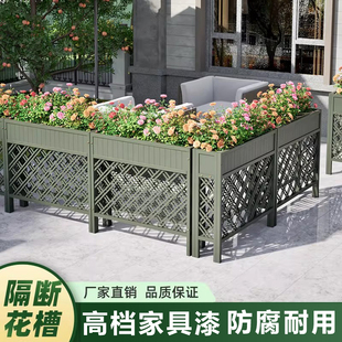 防腐木栅栏户外庭院围栏栅栏护栏室内餐厅隔断花架阳台花盆架子